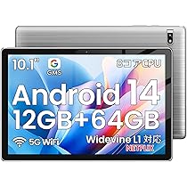 Amazon.co.jp: 【10インチ wi-fi モデル】Android 14 タブレット12GB+